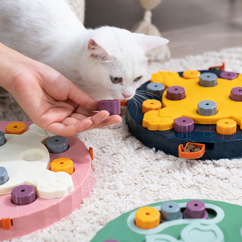 Interactive Pet Feeder Puzzle Toy for Slower Meals