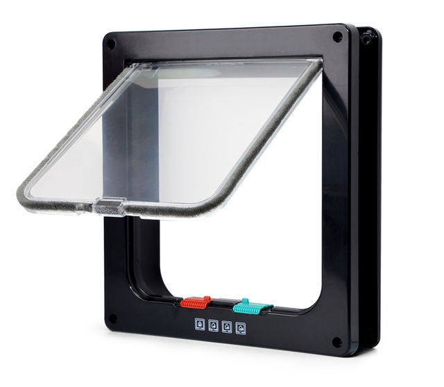 Pet Door With Four-Way Security Lock for Safer Access