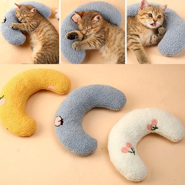 U-Shaped Pet Pillow for Cozy, Supported Daily Sleep