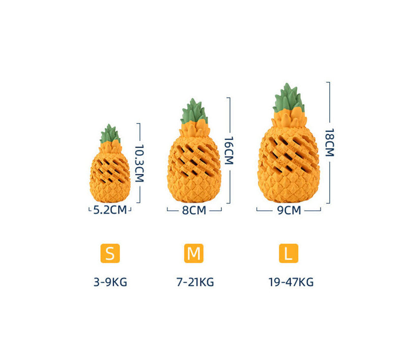 Pineapple Dog Chew Toy for Treats and Daily Enrichment