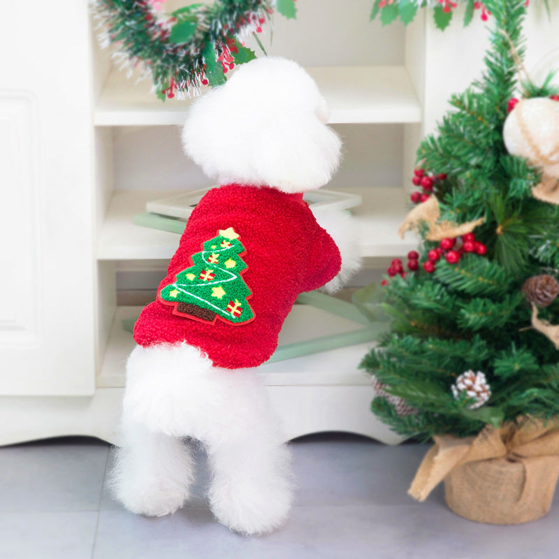 Small Dog Christmas Sweater for Cozy Winter Walks