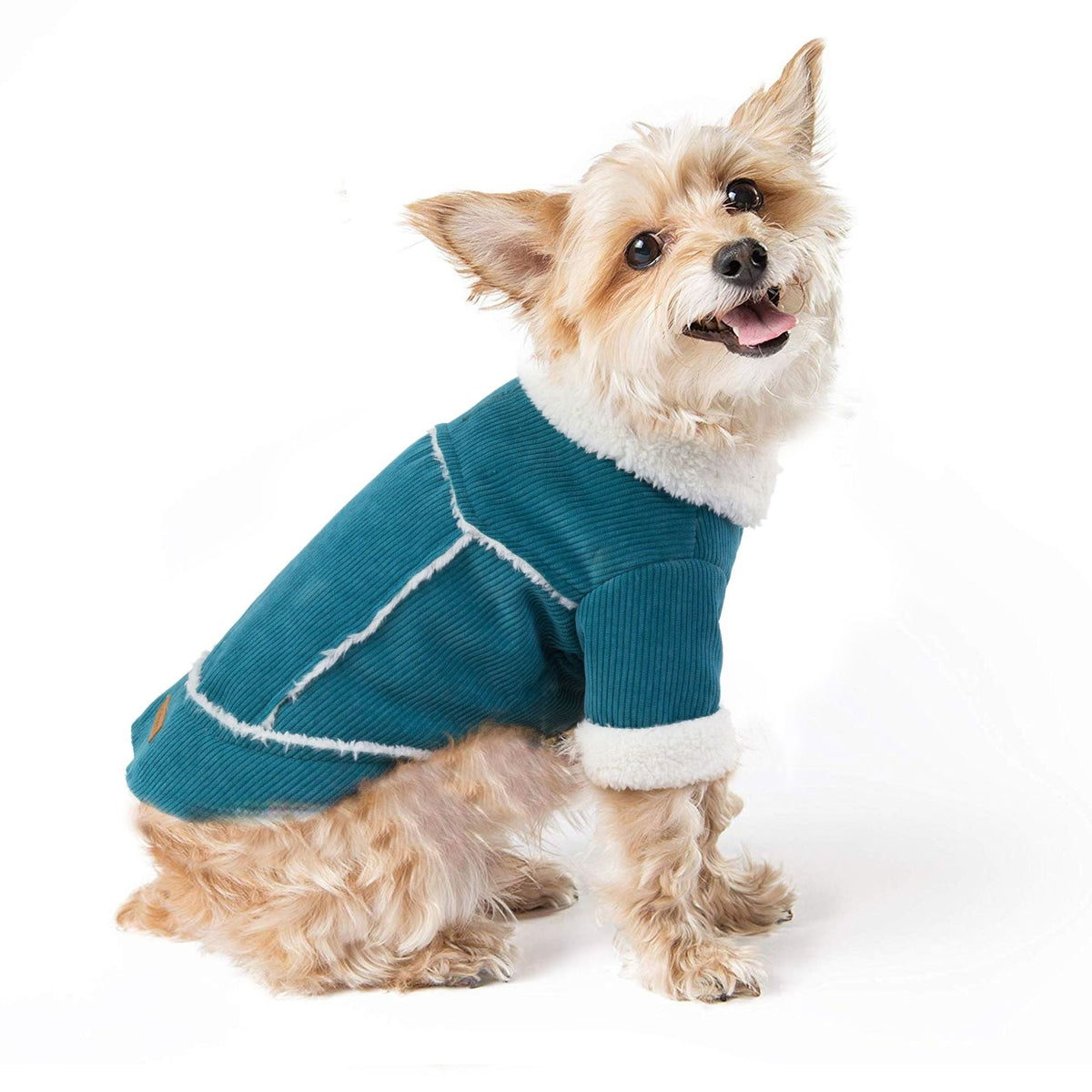 Dog Winter Coat Double-Layer Warm Corduroy Pet Outfit