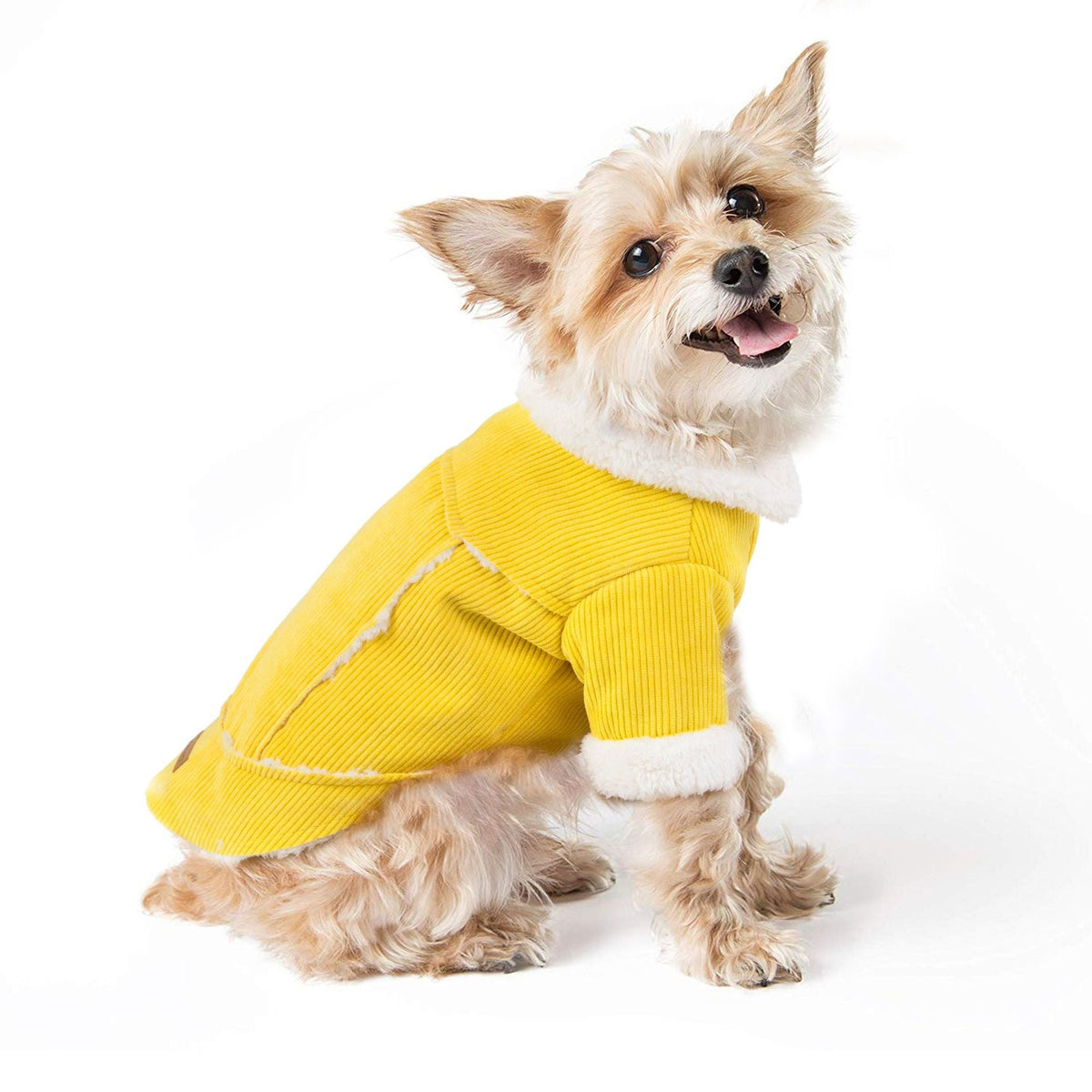 Dog Winter Coat Double-Layer Warm Corduroy Pet Outfit