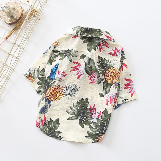 Small Dog Tropical Shirt for Stylish Summer Adventures