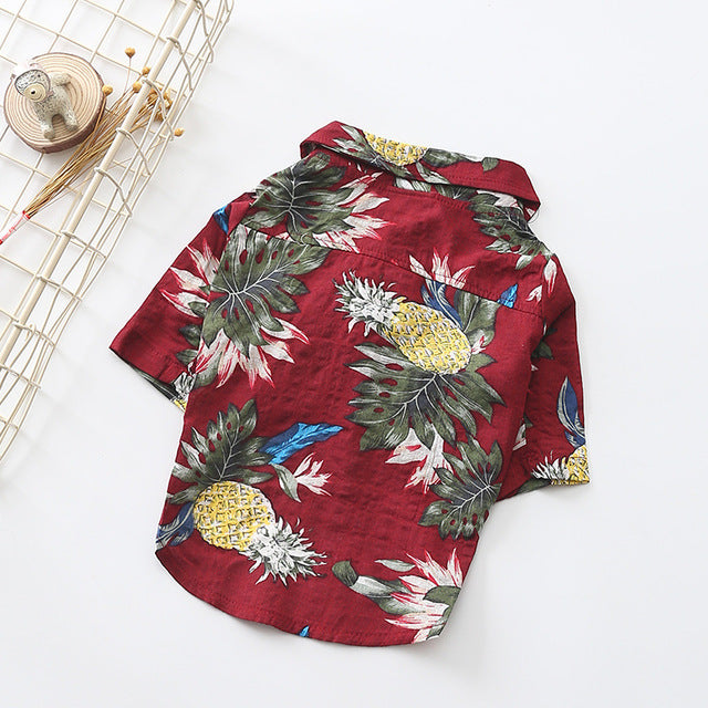 Small Dog Tropical Shirt for Stylish Summer Adventures