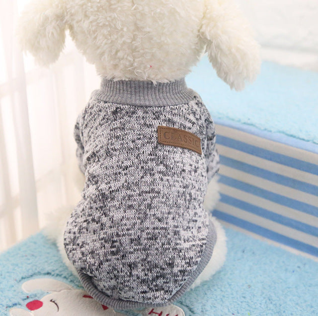 Small Dog Sweater for Warm, Cozy Winter Walks & Lounging