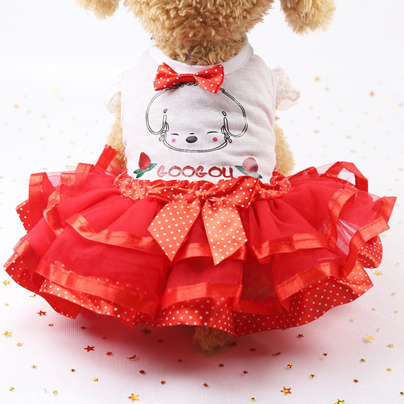 Dog Tutu Dress for Small Dogs, Princess Photo Outfit