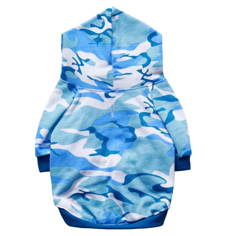 Small Dog Camouflage Hoodie for Cozy Warmth & Style
