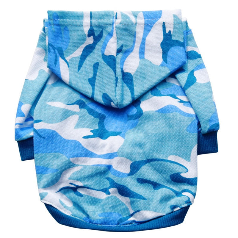 Small Dog Camouflage Hoodie for Cozy Warmth & Style