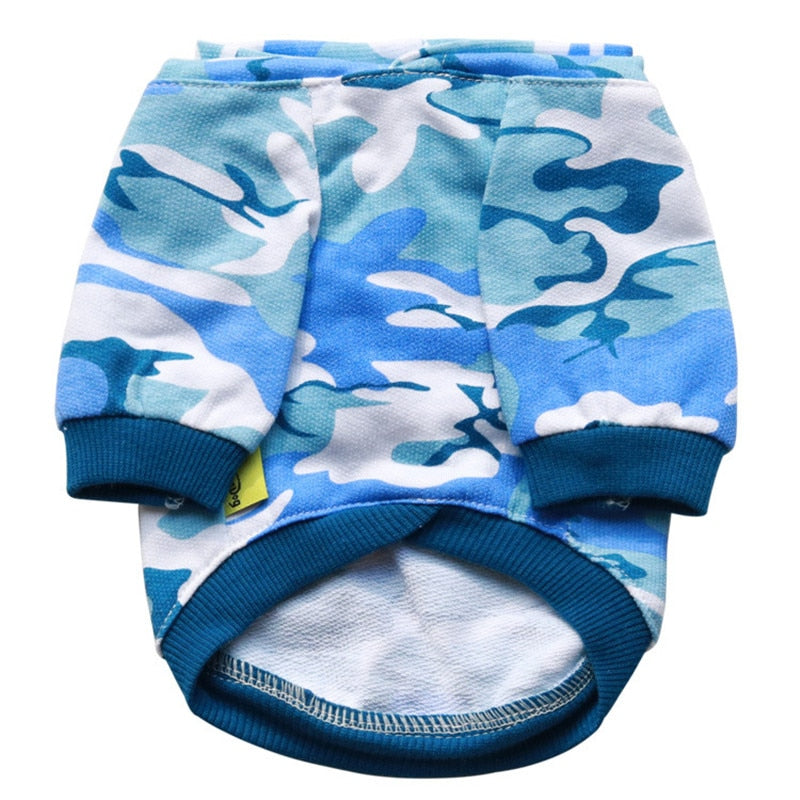 Small Dog Camouflage Hoodie for Cozy Warmth & Style