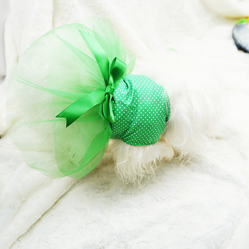 Dog St. Patrick's Day Dress | Lightweight Tutu Outfit