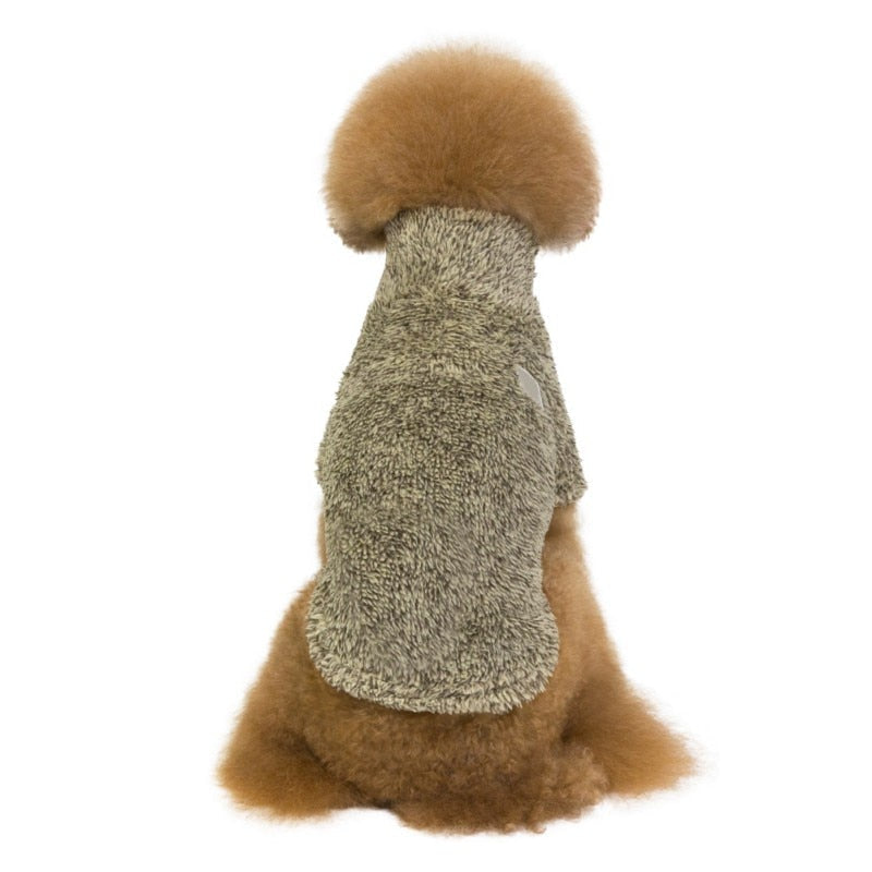 Small Dog Winter Coat – Thick Plush Warmth for Walks