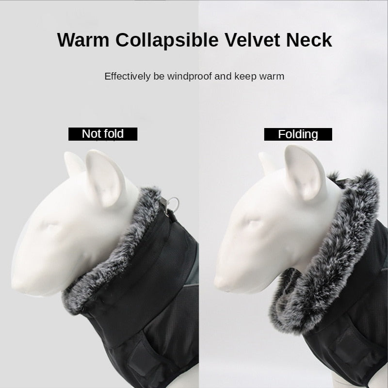 Waterproof Dog Jacket for Large Dogs | Reflective Vest