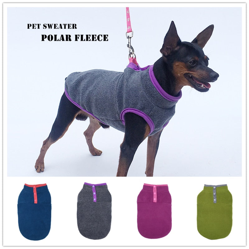 Dog Fleece Sweater for Warm, Comfortable Winter Walks