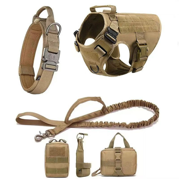 Tactical Dog Vest Set for Secure Hiking and Walking