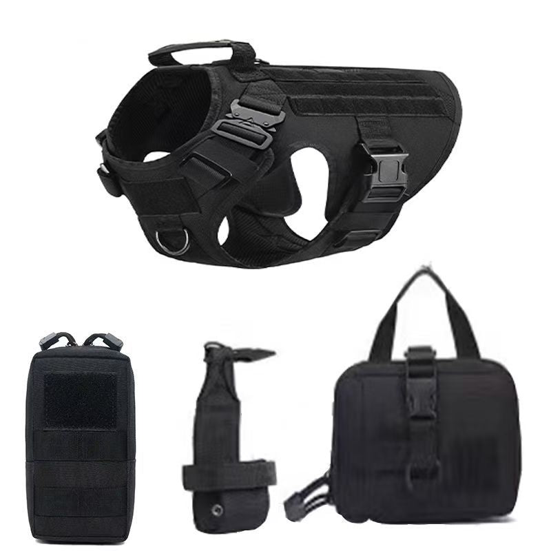 Tactical Dog Vest Set for Secure Hiking and Walking