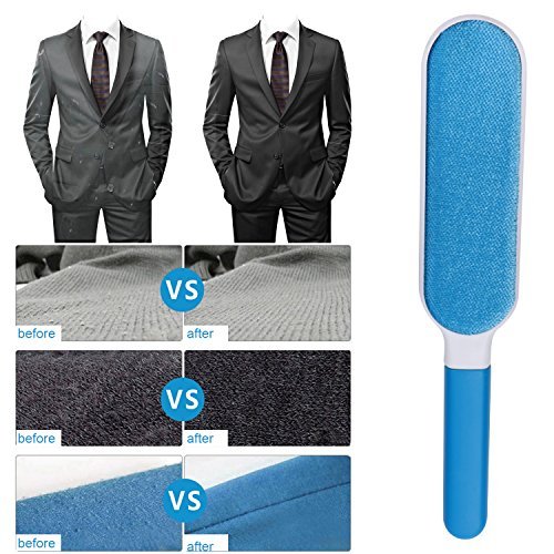 Reusable Pet Hair Remover Brush Self-Cleaning Base