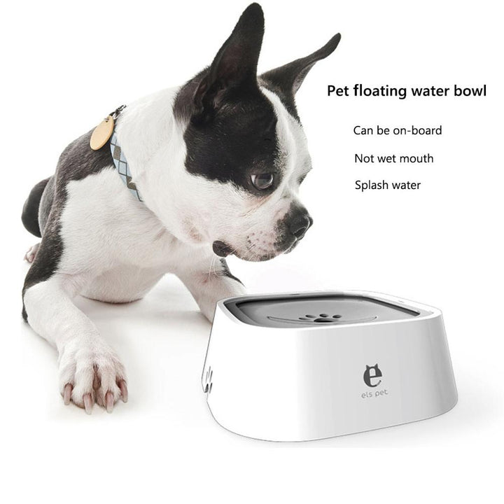 Floating Dog Water Bowl 1.5L for Splash-Free Travel