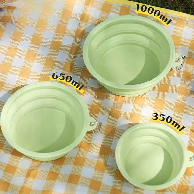 Foldable Dog Travel Bowl for Easy Outdoor Hydration