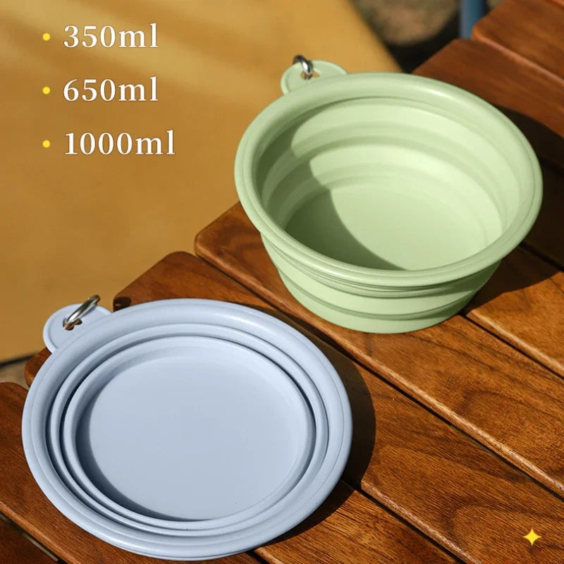 Foldable Dog Travel Bowl for Easy Outdoor Hydration