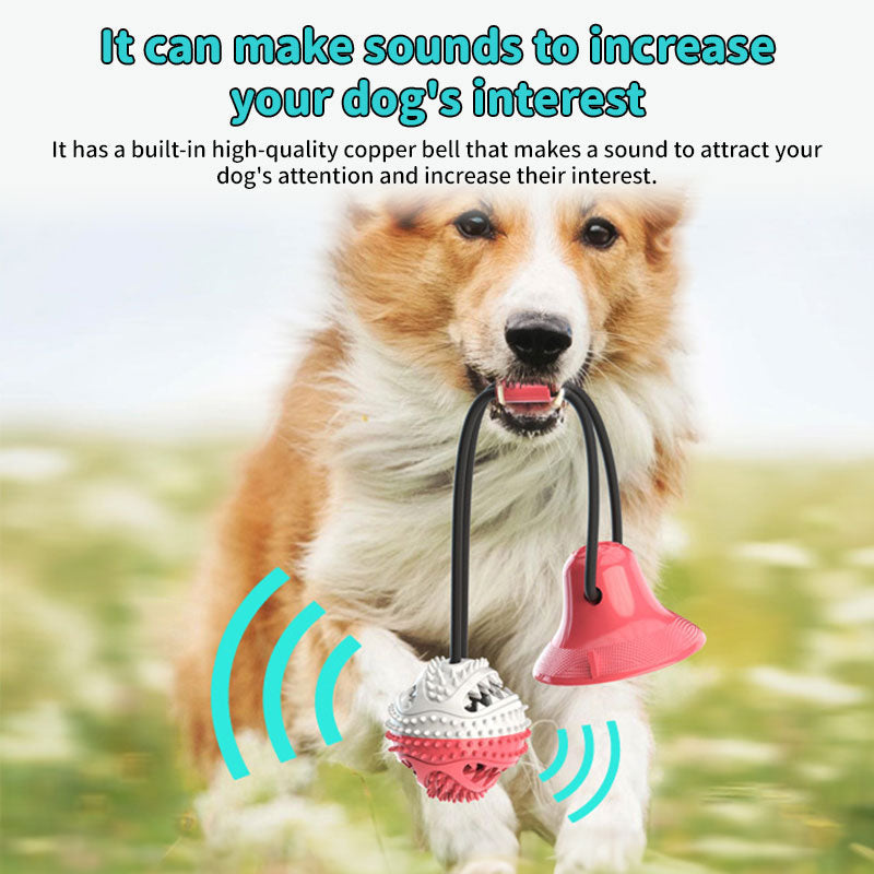 Interactive Dog Dental Chew Toy with Strong Suction