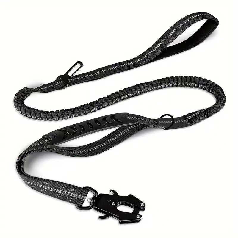 Dog Traction Rope Leash With Car Seat Belt Attachment