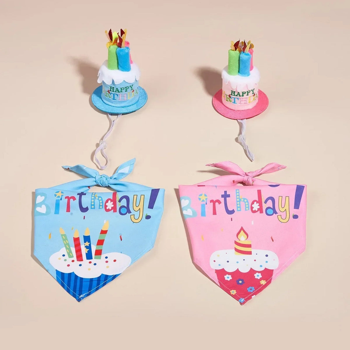 Dog Birthday Party Costume Set – 4-Piece Photo Props