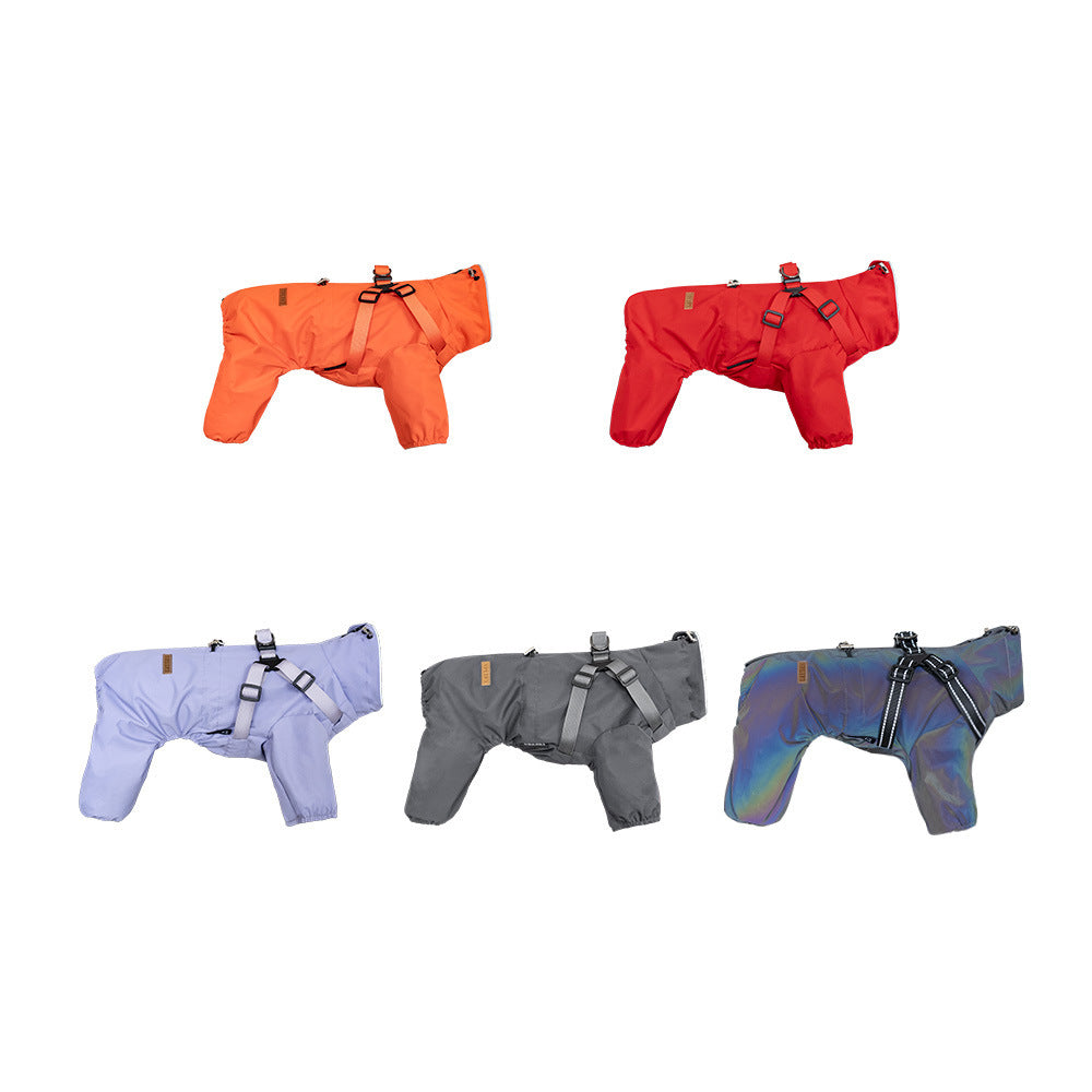 Dog Raincoat Poncho for Dry, Mud-Free Outdoor Walks