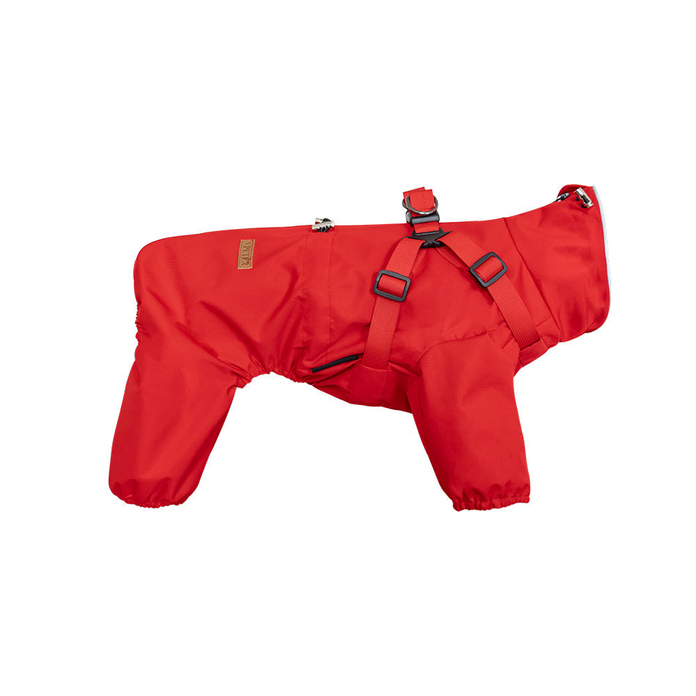 Dog Raincoat Poncho for Dry, Mud-Free Outdoor Walks