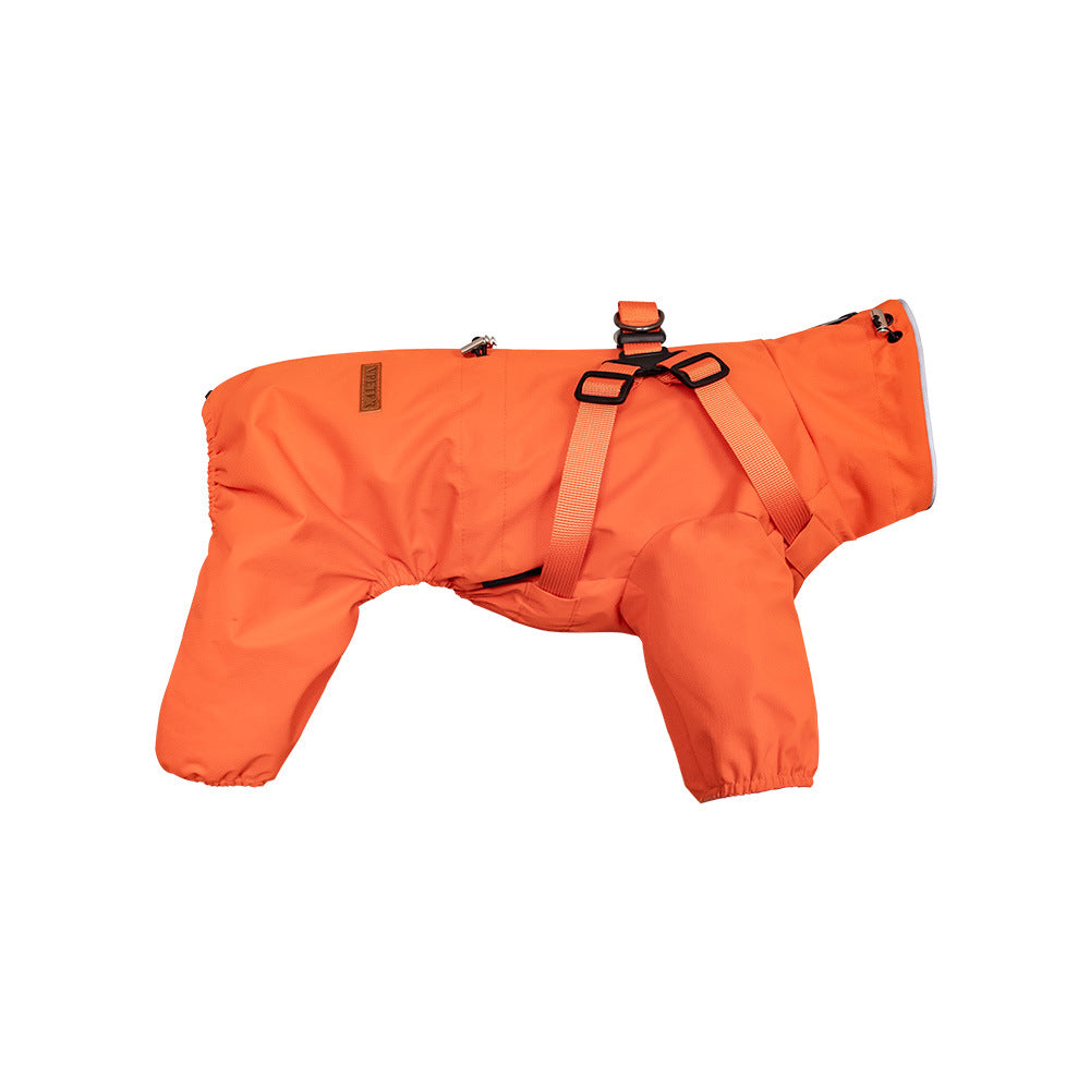 Dog Raincoat Poncho for Dry, Mud-Free Outdoor Walks