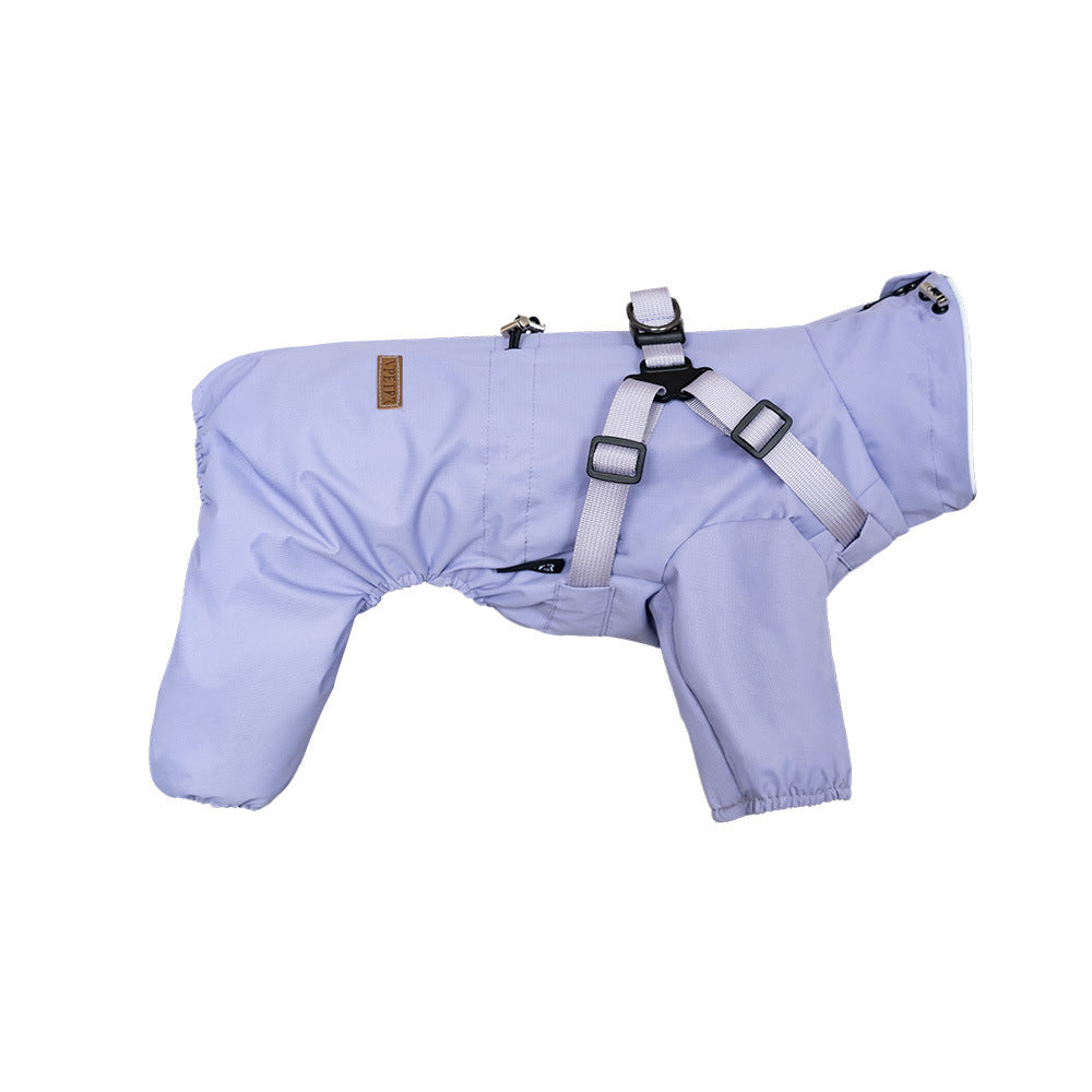 Dog Raincoat Poncho for Dry, Mud-Free Outdoor Walks
