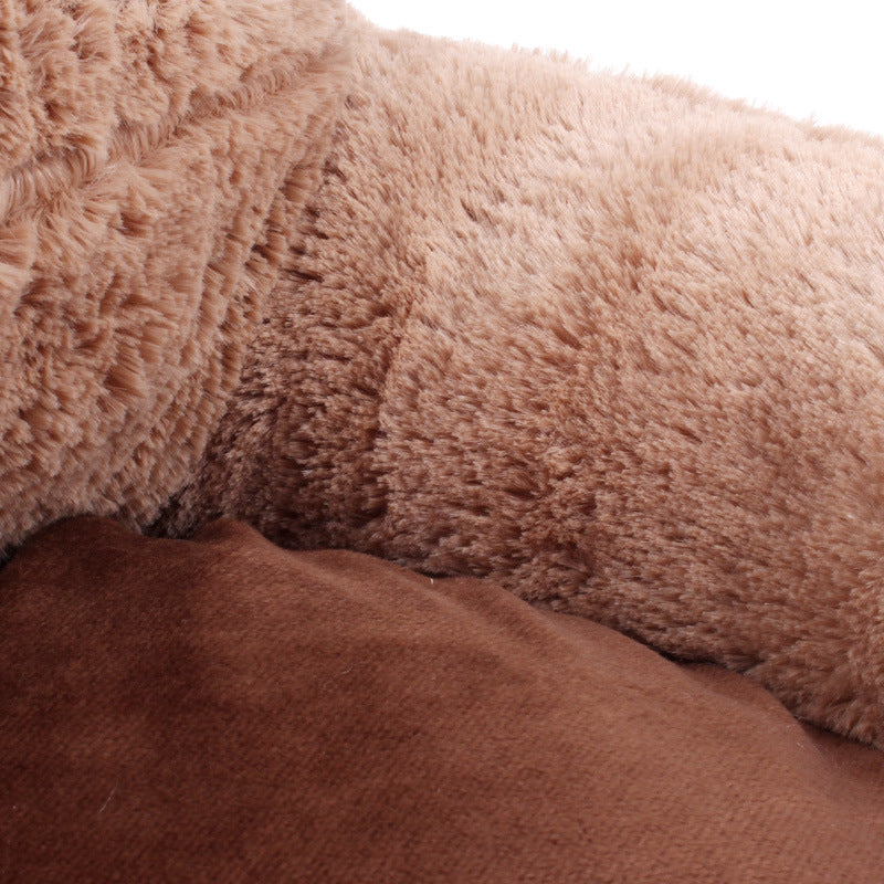 Enclosed Pet Bed for Dogs & Cats | Warm Plush Comfort