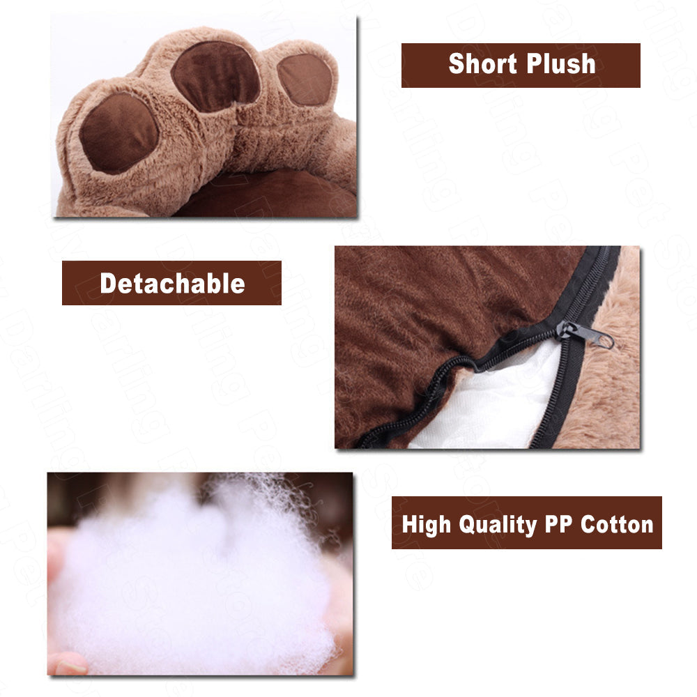 Enclosed Pet Bed for Dogs & Cats | Warm Plush Comfort