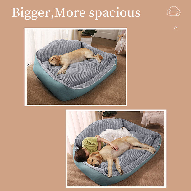 Large Dog Bed Sofa for Spacious All-Season Comfort
