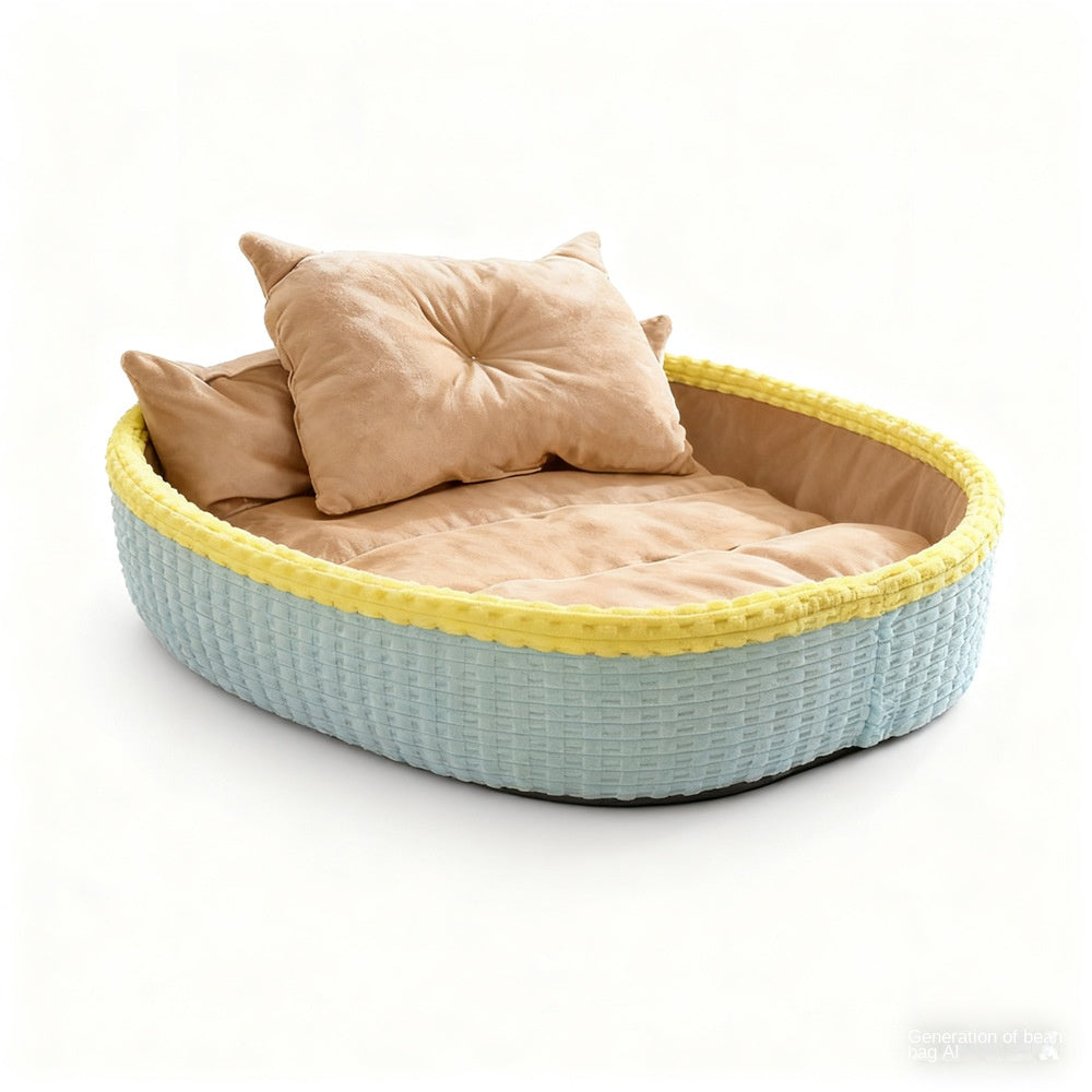 Enclosed Pet Bed for Warm, Cozy Everyday Sleeping