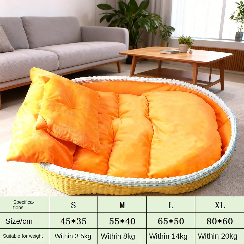 Enclosed Pet Bed for Warm, Cozy Everyday Sleeping