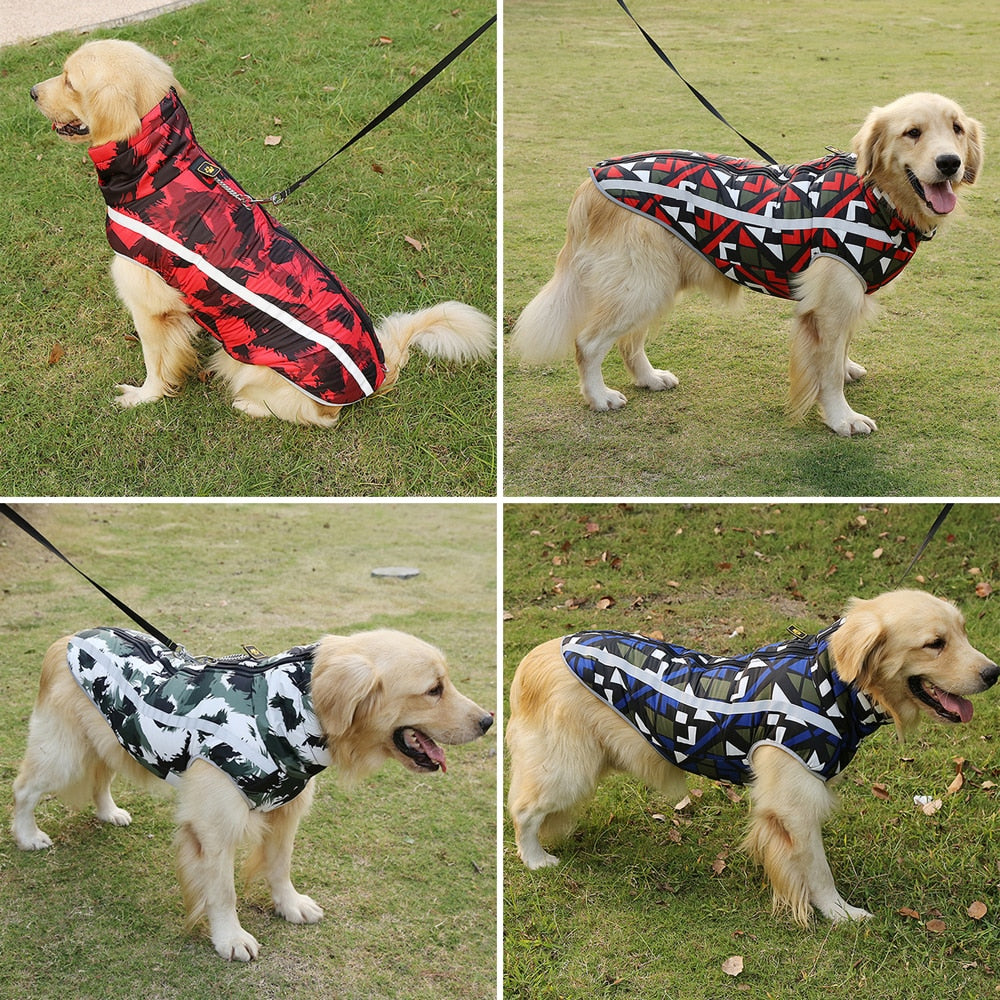 Large Breed Dog Coat | Waterproof Reflective Winter
