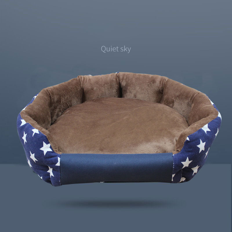 Dog Kennel Bed with Washable Cushion for Cozy Rest