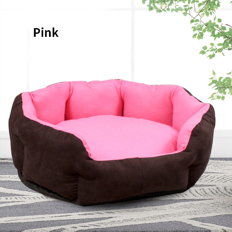 Dog Kennel Bed with Washable Cushion for Cozy Rest