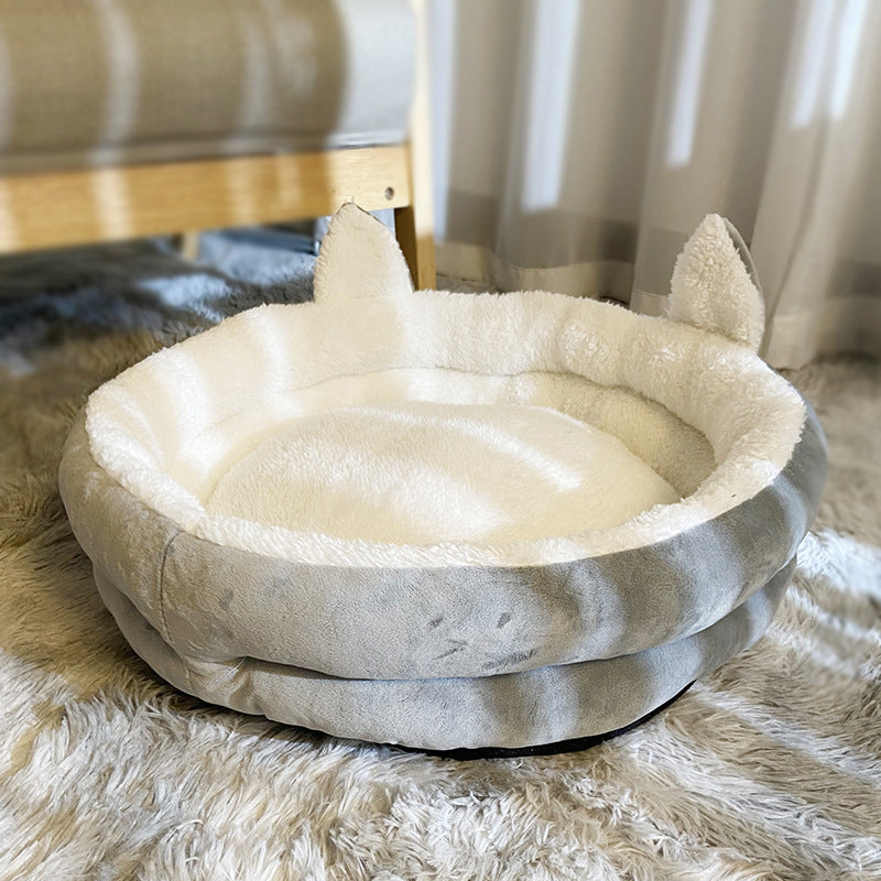 Dog Kennel Bed with Washable Cushion for Cozy Rest