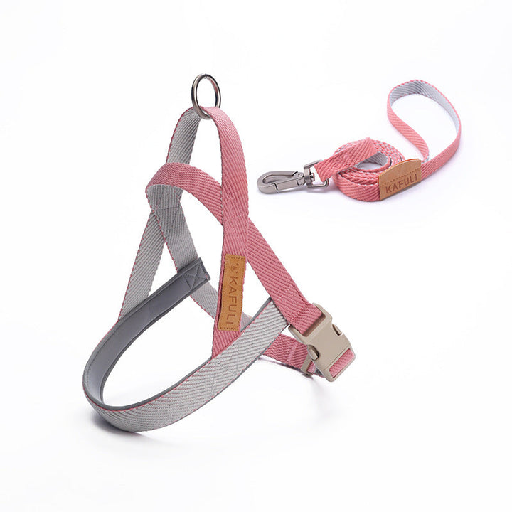 Dog Chest Harness And Leash Set For Secure Walks