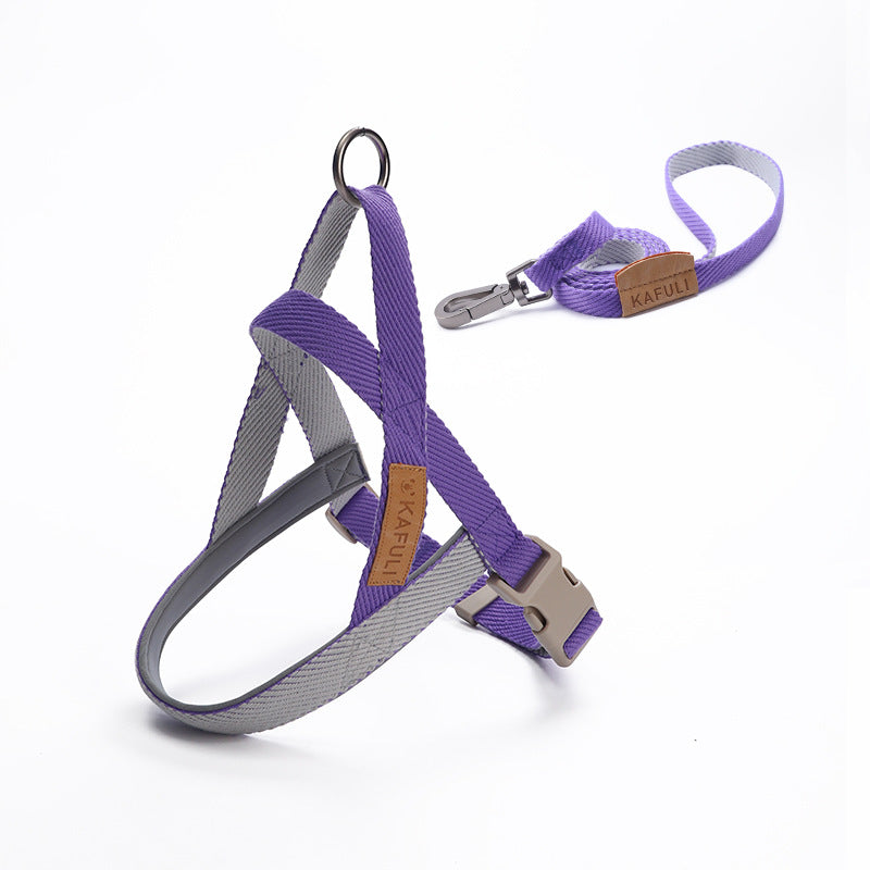 Dog Chest Harness And Leash Set For Secure Walks