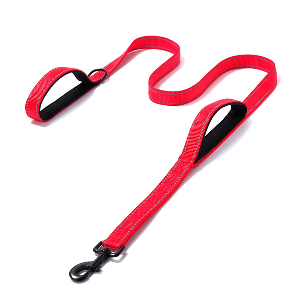 Reflective Dual-Handle Dog Leash for Safer Daily Walks