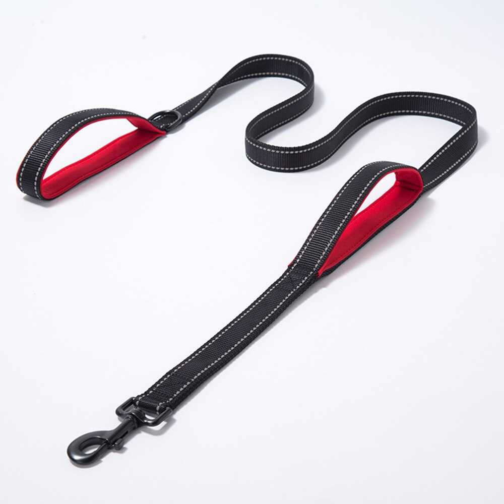 Reflective Dual-Handle Dog Leash for Safer Daily Walks