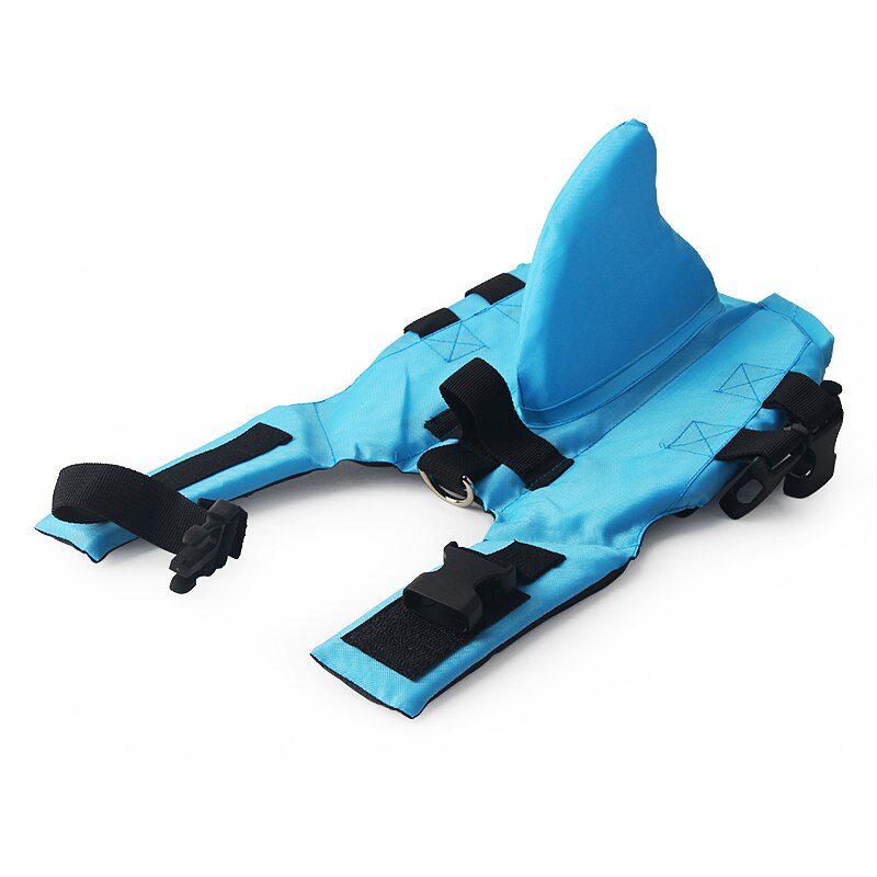 Dog Life Vest With Shark Fin For Visible Swim Safety