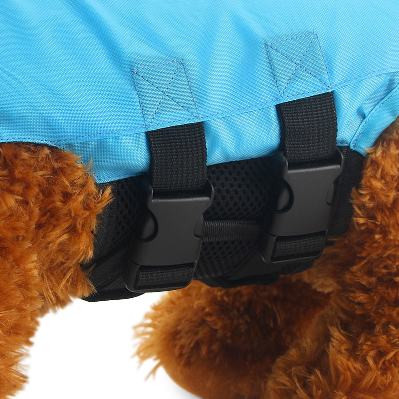 Dog Life Vest With Shark Fin For Visible Swim Safety