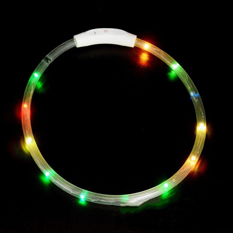 LED Dog Collar for Nighttime Visibility & Walking Safety