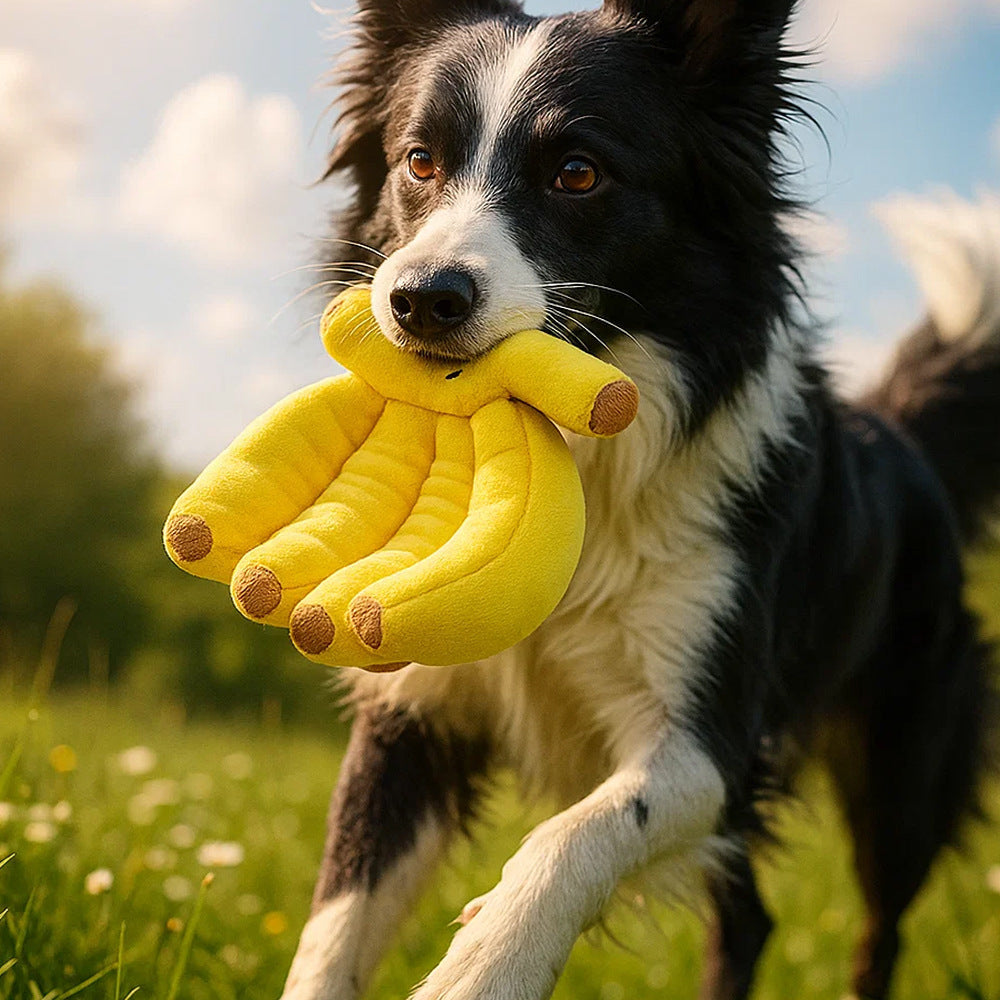 Plush Banana Dog Toy for Fun, Boredom Relief Play