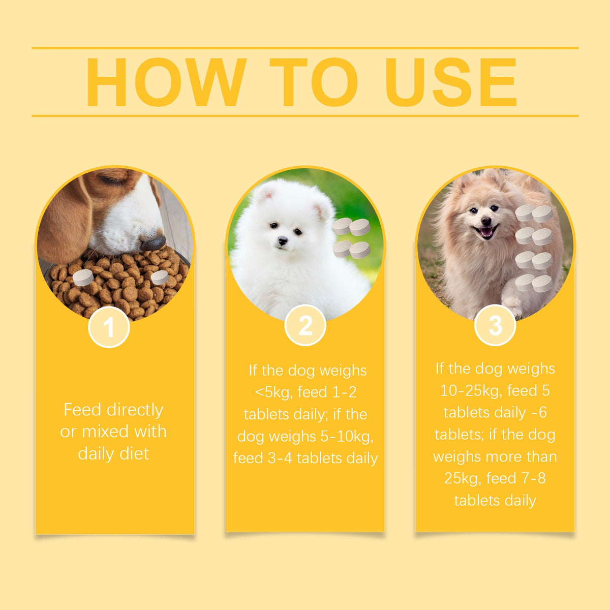 Dog Fish Oil Tablets for Skin, Coat & Joint Support