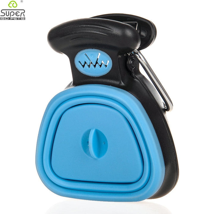Portable Foldable Dog Poop Scooper With Waste Bag Roll